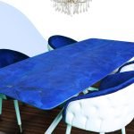 Oval Köşeli Porselen Masa 210x100cm (PM-M003)