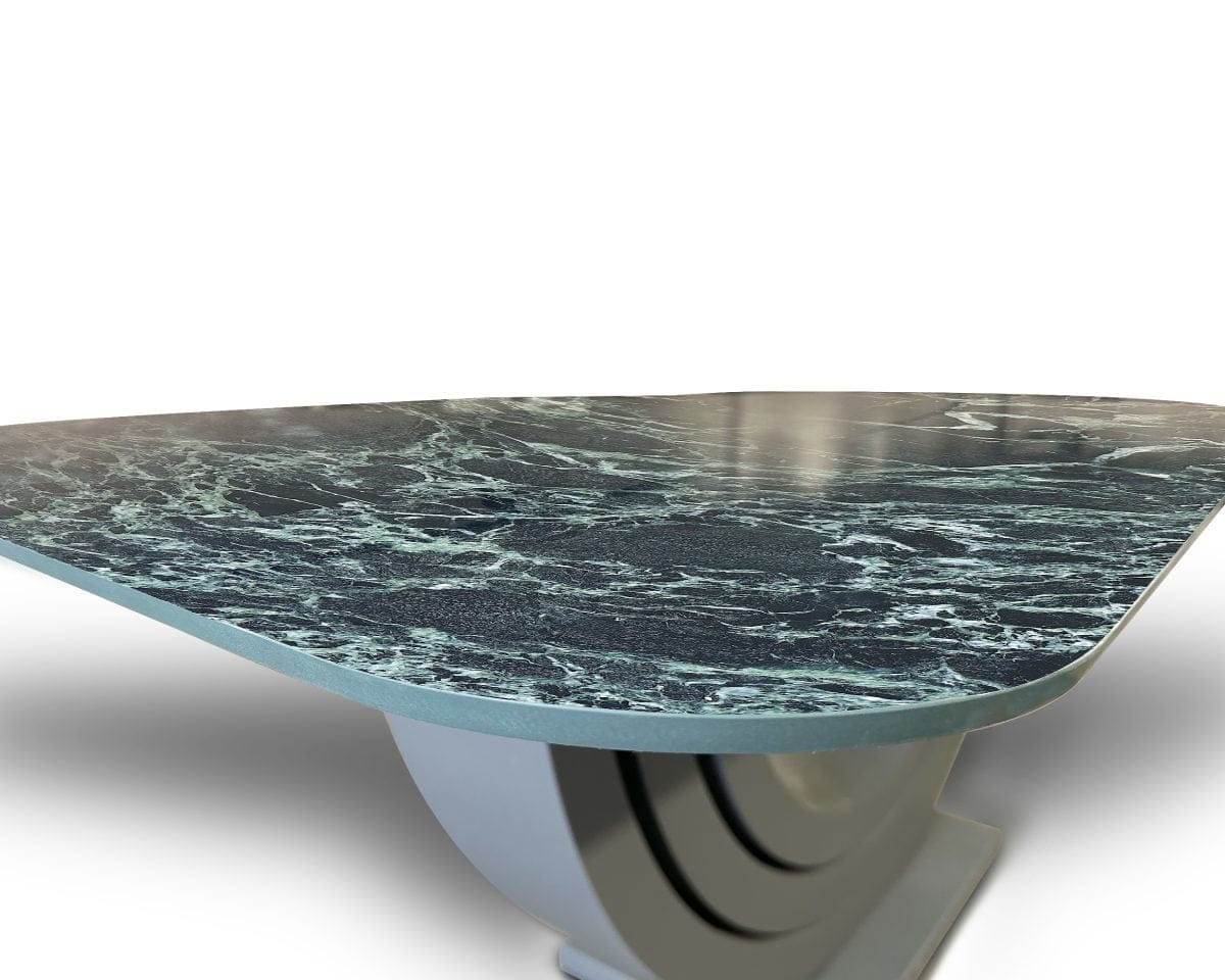 PM-M012 (2) Porselen Yemek Masası Oval Köşe – Ahşap Lake Ayak 200×100cm (PM-M012)