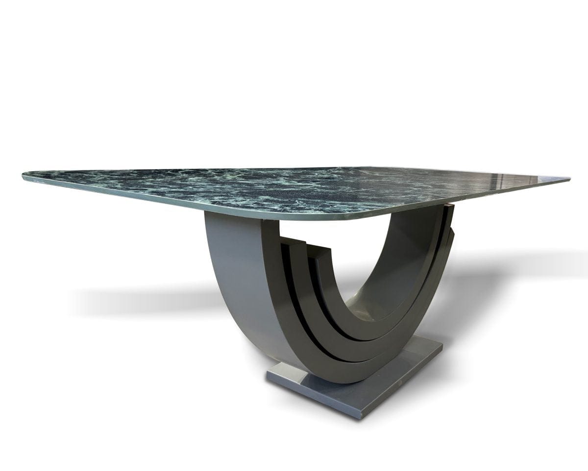 PM-M012 (3) Porselen Yemek Masası Oval Köşe – Ahşap Lake Ayak 200×100cm (PM-M012)