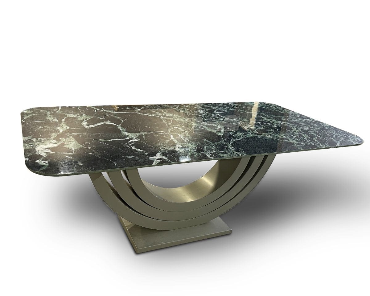 PM-M012 (4) Porselen Yemek Masası Oval Köşe – Ahşap Lake Ayak 200×100cm (PM-M012)
