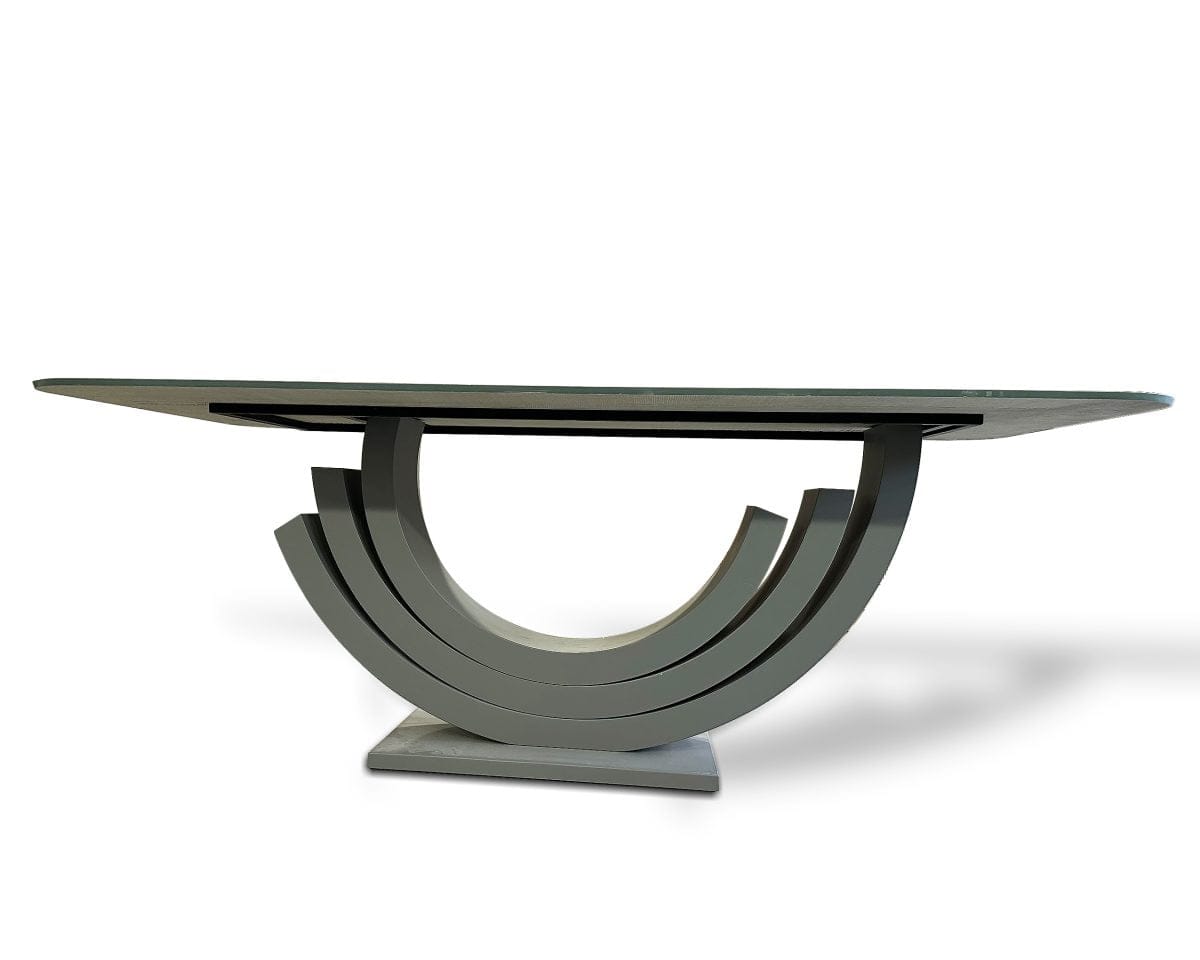 PM-M012 (6) Porselen Yemek Masası Oval Köşe – Ahşap Lake Ayak 200×100cm (PM-M012)