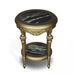 Avangard Tasarım Porselen Oval Sehpa Çap:40cm Boy:50cm (PM-S011)