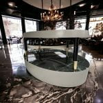 İki Katlı Porselen Sehpa 100x70x28cm (PM-S013)