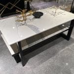 Porselen Orta Sehpa İki Katlı 120x60x50cm (PM-S010)